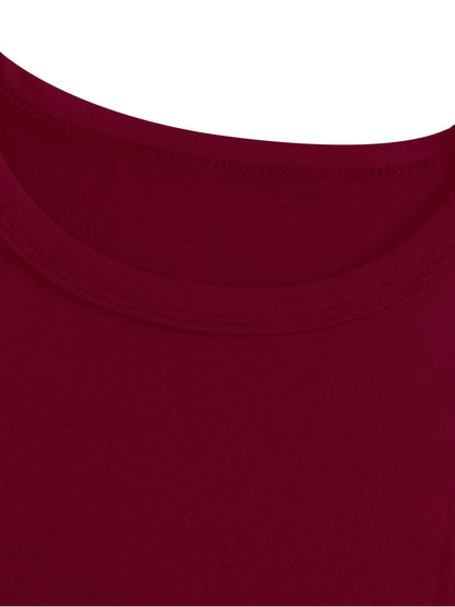 Women's 2026 New Year Print & 2026 Cursive Lettering Short Sleeve Bodycon Dress - Burgundy/White Party Dress with Round Neck, Long Length, Machine Washable - Christmas & NYE Outfit, Gift Idea (One-Piece)