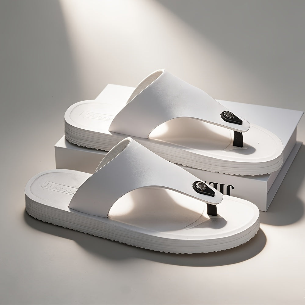 Men's Casual Non-Slip Flip-Flops with Shock-Absorbing Sole