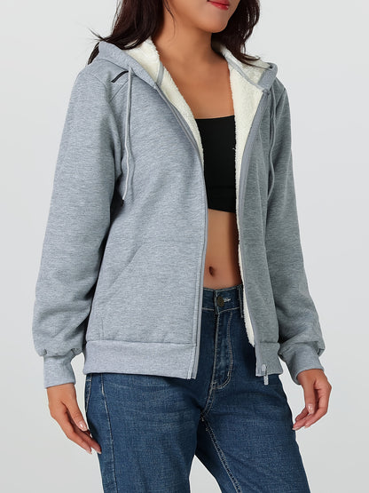 Women'S Heavyweight Winter Jacket - Thermal Insulated Cold Weather Coat with Full-Zip Closure, Large Front Pockets - Purple Outerwear for Everyday & Formal Events - Non-Stretchy Polyester Fabric - Easy-Care Ladies Outerwear,