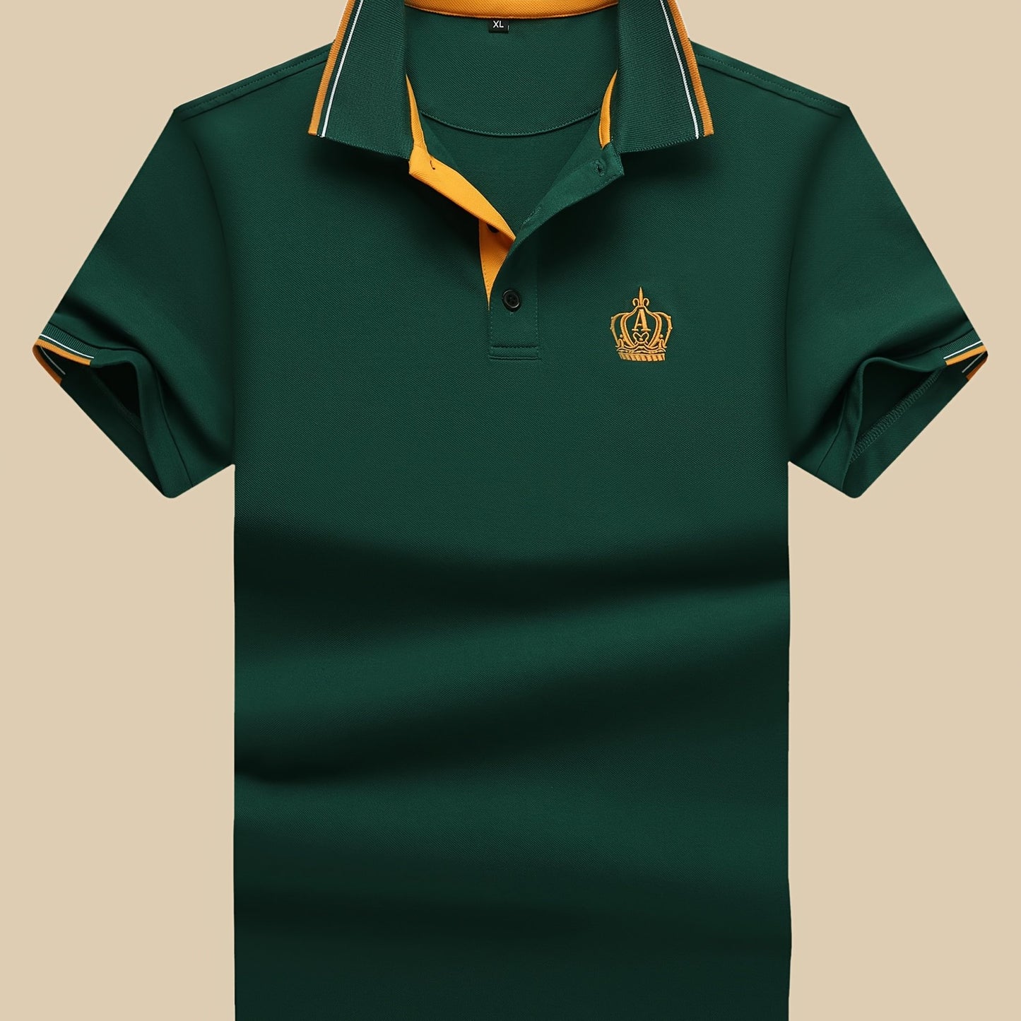Men'S Short-Sleeve Polo Shirt. Made of 95% And 5% Spandex, This Lightweight Business Casual Collared Shirt Is Breathable And Comfortable - ayq