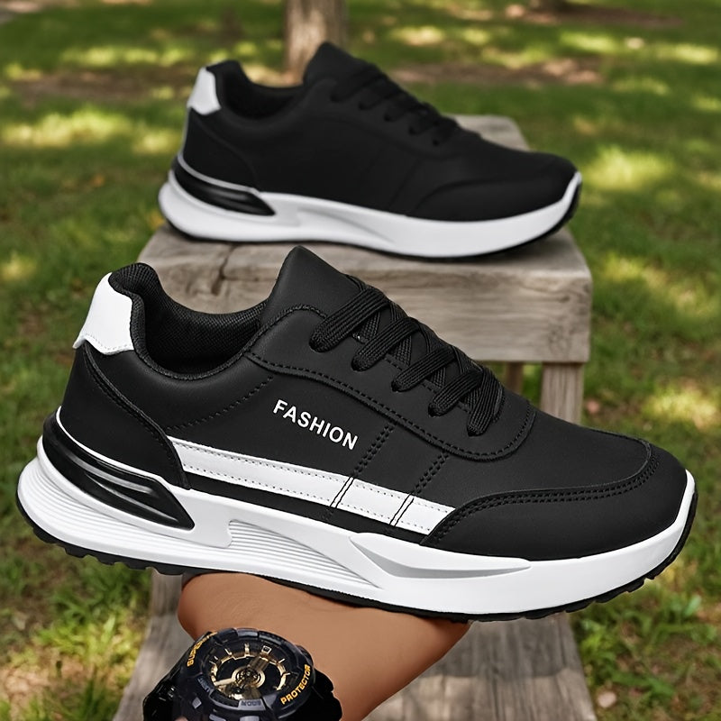 Men's Breathable Walking Shoes, Camping Shoes, Training Shoes, Casual Shoes, Large Size Classic Low-Top Skate Shoes, Daily Commute Lace-Up Student Casual Sneakers for All Seasons - ayq