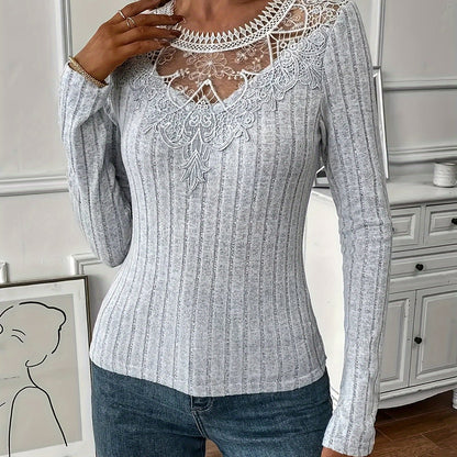 Directional Women'S French Lace Long Sleeve T-Shirt