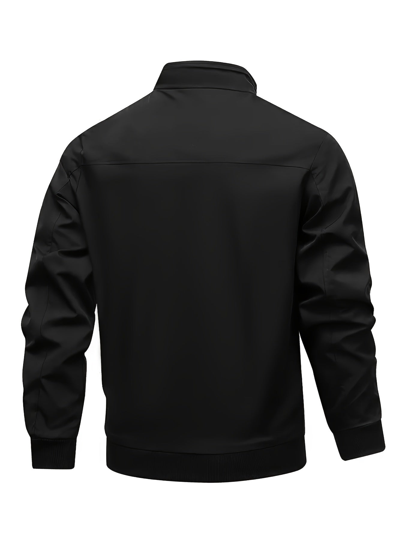 Men's Academic Jacket - Burgundy (Deep Red), Zip-Up Front Closure, Structured Non-Stretch Fabric, Zippered Pockets - Formal & Casual Outerwear for Office, Events, Everyday - Easy-Care Coat, Dressy Jacket, Houndstooth Pattern