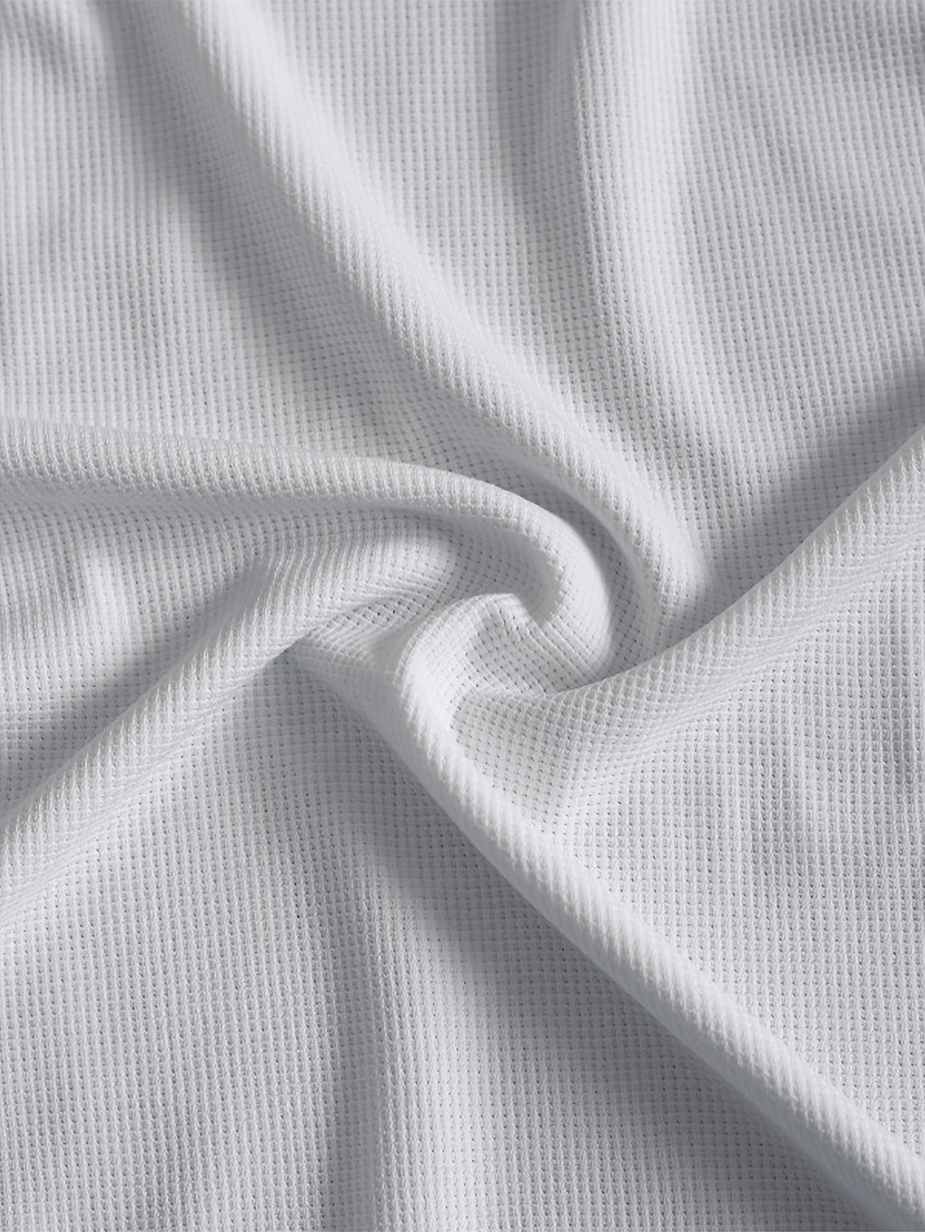 Men'S Long-Sleeve T-Shirt in a Heavy Waffle Knit for Autumn, Perfect for Casual Wear