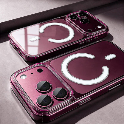 Luxury Transparent Magnetic Wireless Charging Phone Case for iPhone 11