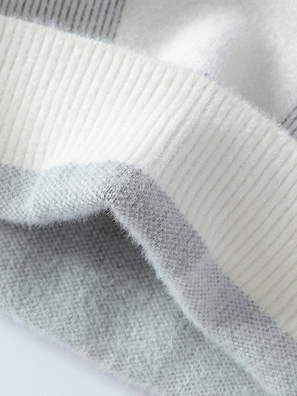 New Men'S Autumn And Winter Pullover Sweater with a Round Neck for Warmth, Knit