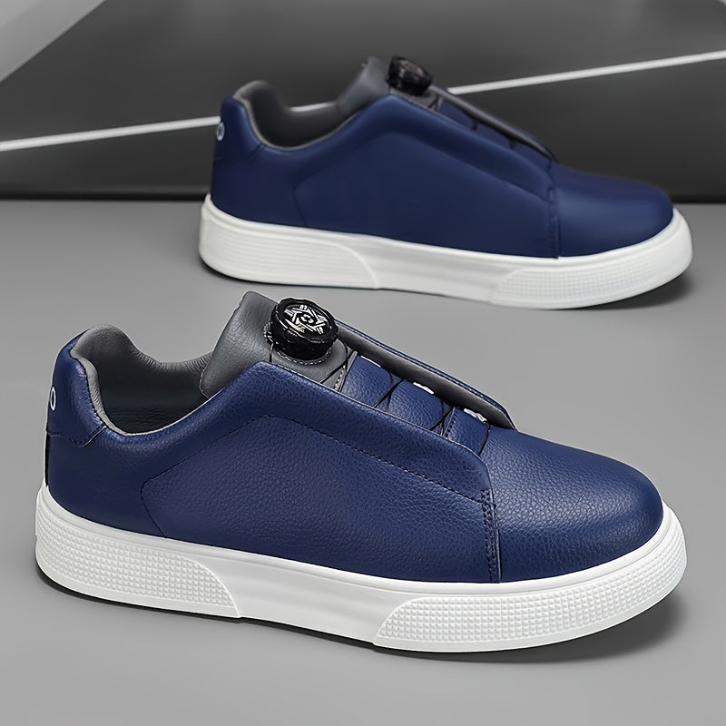 Men's Casual Slip-Resistant Sports Shoes with Buckle Closure
