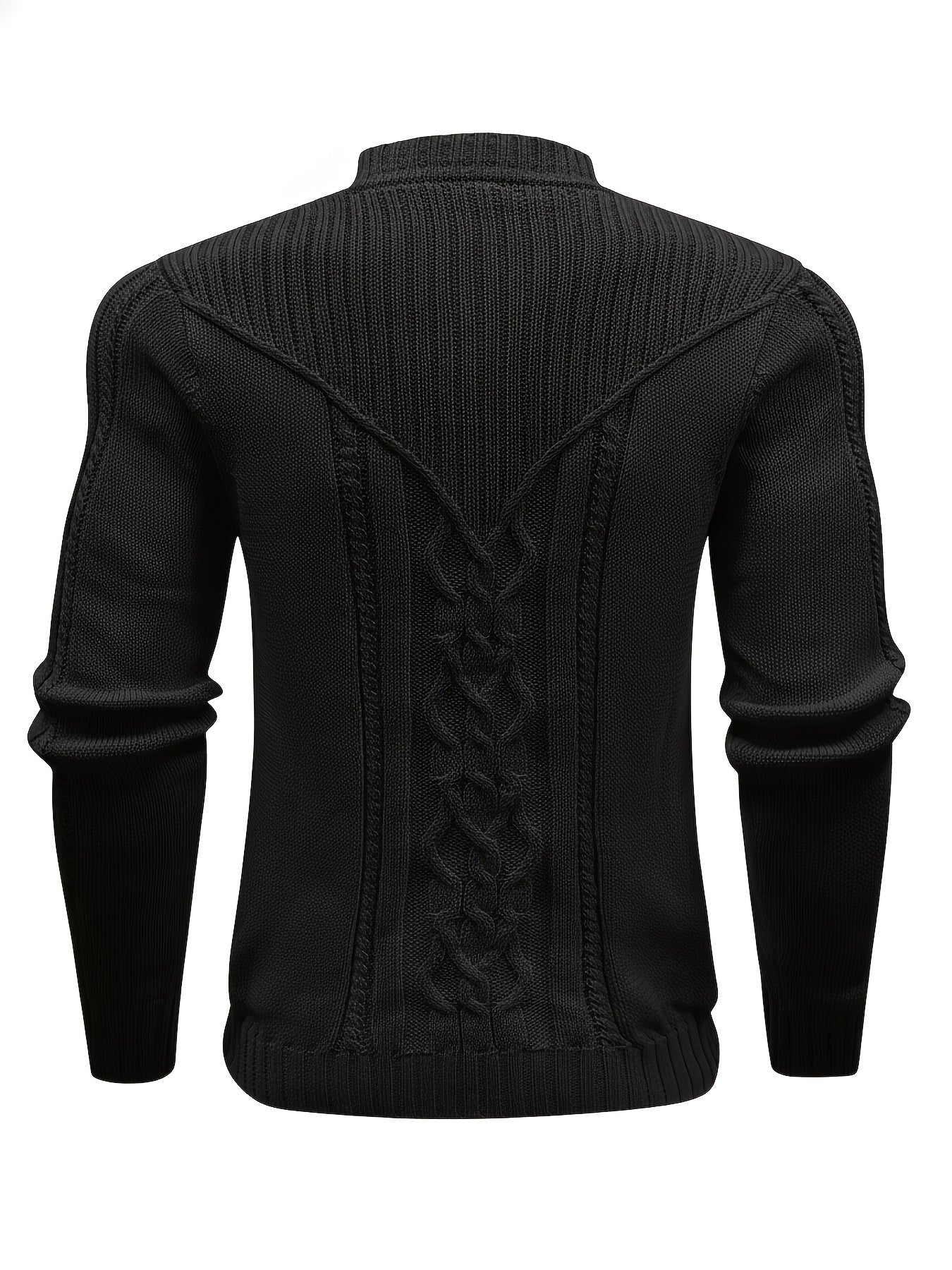 Fashion Knit Round Neck Sweater Pullover - Soft, Breathable, Medium Stretch, Long Sleeve, Casual Top for City Walks, Streets, Outings, Outdoor Activities - Perfect for Autumn and Winter