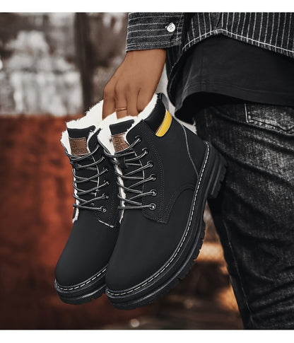 Plus Size Men's Snow Boots, -Lined Warm Shoes,Walking Boots, Winter Shoes Men, Snowboard Boots, Mens Hiking Boots, Mens Winter Shoe, Warm Shoes for Men, Mens Boots for Winter,Cold Weather Boots, Stylish Winter Footwear, Warm