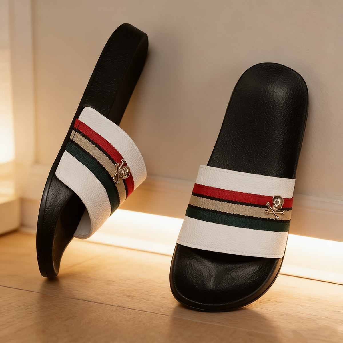 Lightweight Casual Indoor Slippers with Non-Slip Rubber Sole