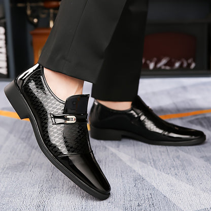 Men's Business Casual Slip-On Shoes with Soft Rubber Sole