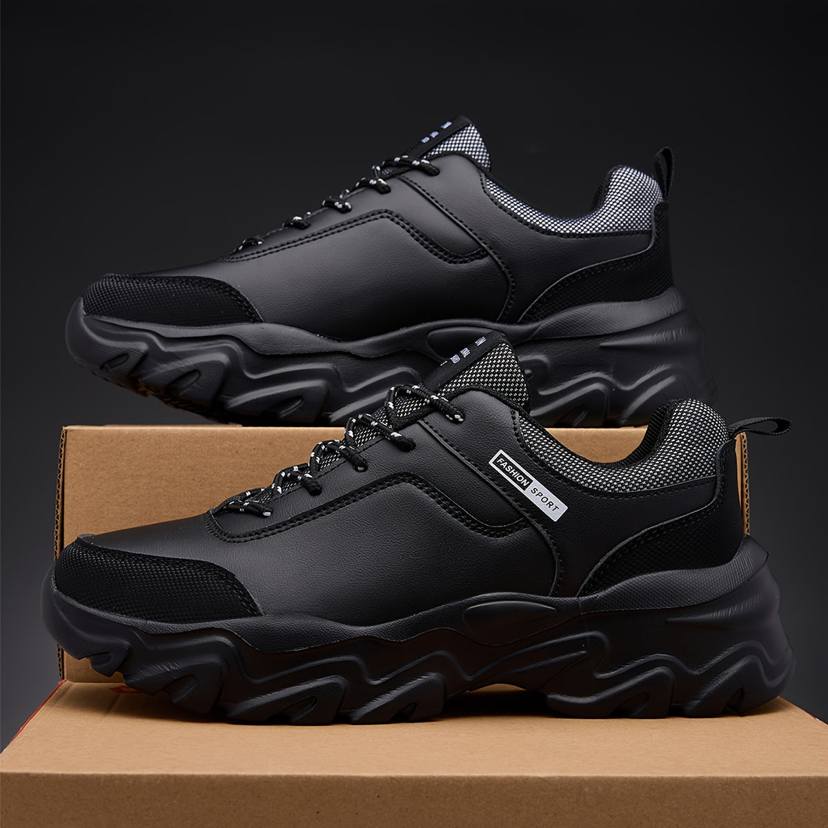 Men's Fashion Versatile Casual Sneakers, Lightweight All-Season Outdoor Leisure Sports Running Shoes - ayq