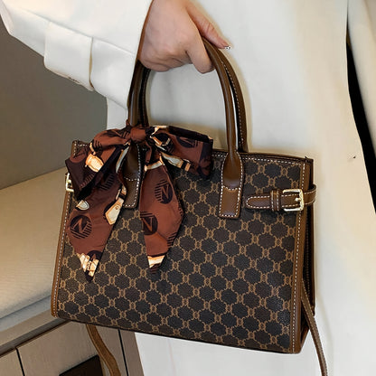 Created-Rubynet Large Handbag with Greek Key & Bow Design - Deep Brown Handbag, Golden-Tone Hardware, Fashion Bag for Ladies, Fashion Bags, Round Handbag, Fashionable Bags, Handbags Aesthetic, Large Soft Purse, Rectangular Ha