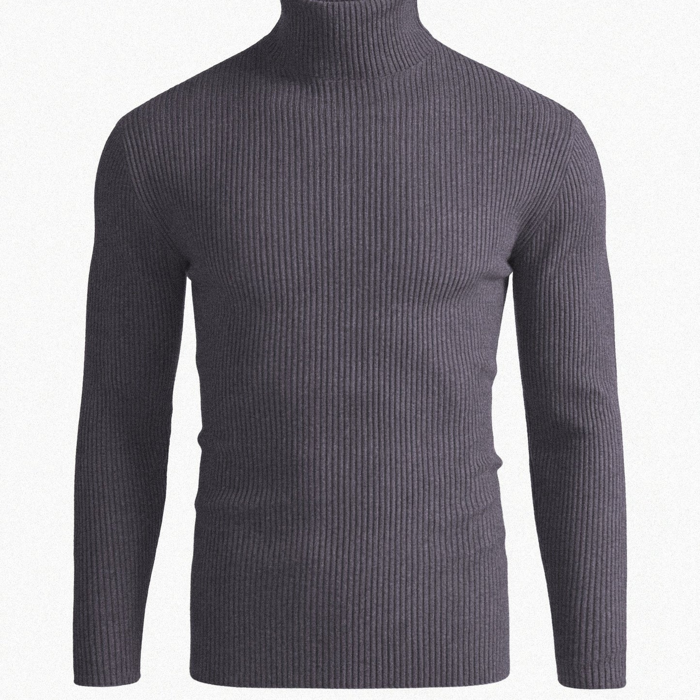 Men'S Long-Sleeve Sweatshirt for Autumn And, Featuring a High Collar, Knitted Design, Casual And Stylish for Outerwear