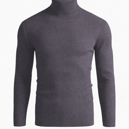 Men'S Long-Sleeve Sweatshirt for Autumn And, Featuring a High Collar, Knitted Design, Casual And Stylish for Outerwear