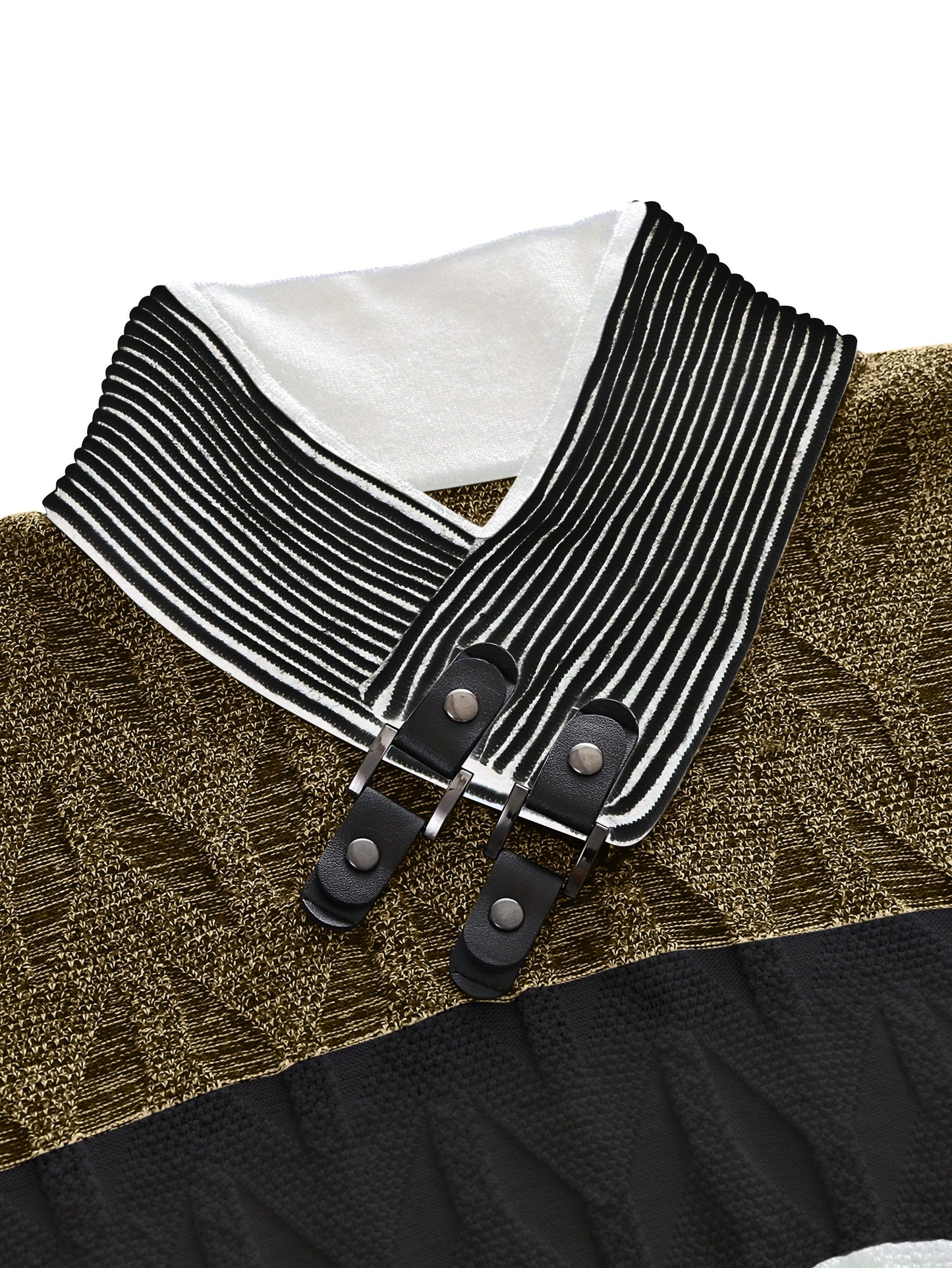 Men'S Fashion Knit Pullover with a Collar for Warmth