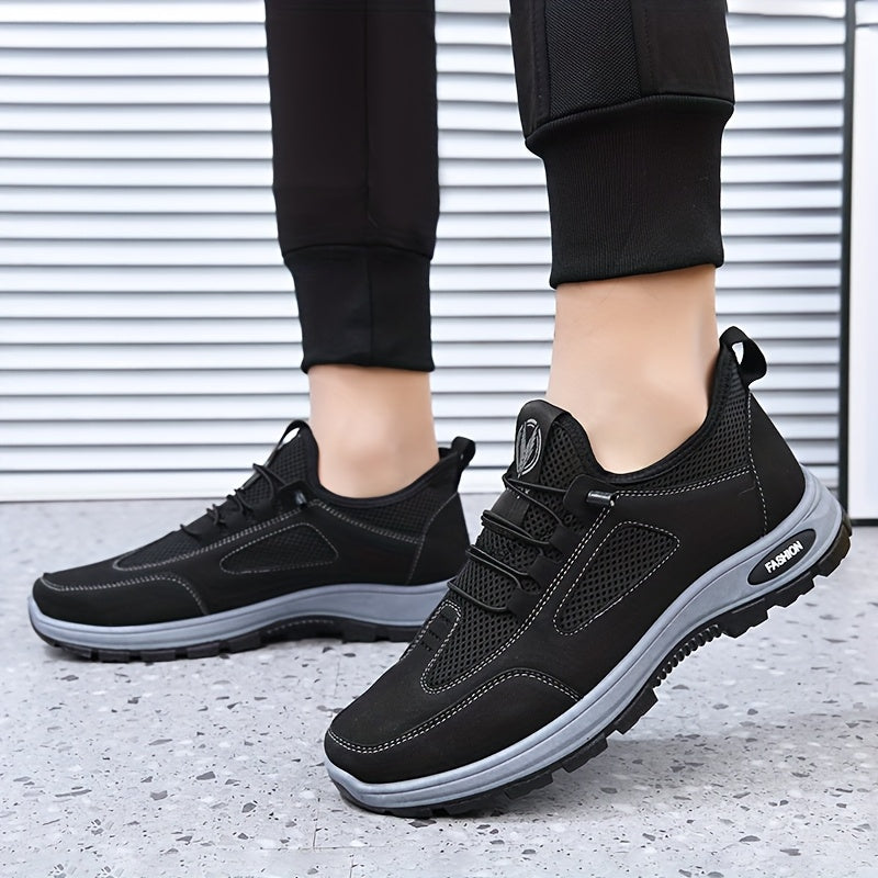 NeoFlex Men'S Breathable Running Shoes - Elastic Weave Upper  Cloud Cushion Technology, Lightweight Low-Top Design for Gym, Workout, Streetwear - All-Season Comfort, Gym Footwear, Sleek Sporty Look, Durable Rubber Sole