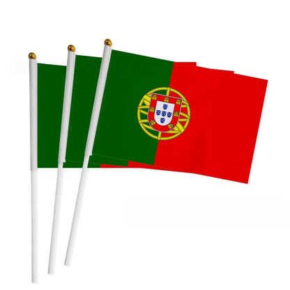 3pcs Portable Hand-Waving Flags for Sports Fans and Events