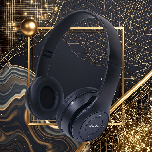 Wireless DJ Headphones with Foldable Design - Long Battery Life, 3.5mm Audio Jack, Ideal for PC/TV/Phone - Popular Over-Ear Wireless Headphones, DJ Headphones|Foldable Headphones|Rechargeable Battery