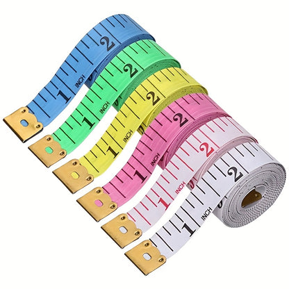 1/3/5pcs of Assorted Color Flexible Measuring Tape, Used for Body Measurements, Sewing, And in Centimeters. - ayq