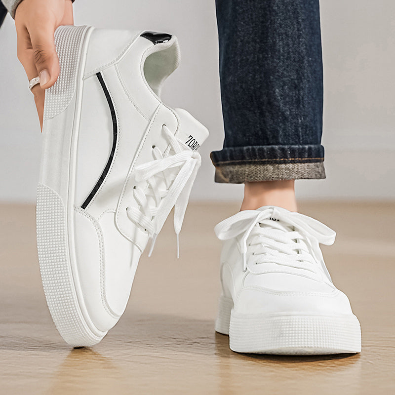 Men'S Casual Sneakers with a Easy And Versatile Thick Sole, Perfect for Daily Commuting And Comfort. Fashionable Low-Top Casual Shoes That Elevate Height, Easy to Maintain with a Upper, Trendy Footwear for Men - ayq
