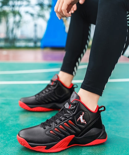 [sneakers] Extra-Large Outdoor Trail Shoes for Men, Featuring Slip Resistance, Shock Absorption, Durability, Trendy Basketball Design, Versatile Sports Footwear, Lightweight Comfort, Casual Style, Soft Sole, And Rebound Train