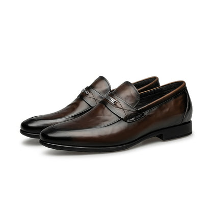 Men's Lightweight Leather Derby Shoes for Business & Casual