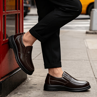 Men's Business Casual Oxford Slip-On Shoes Large Size All-Season
