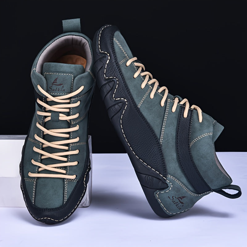 Men's Casual Ankle Boots Comfortable All-Season Walking Shoes