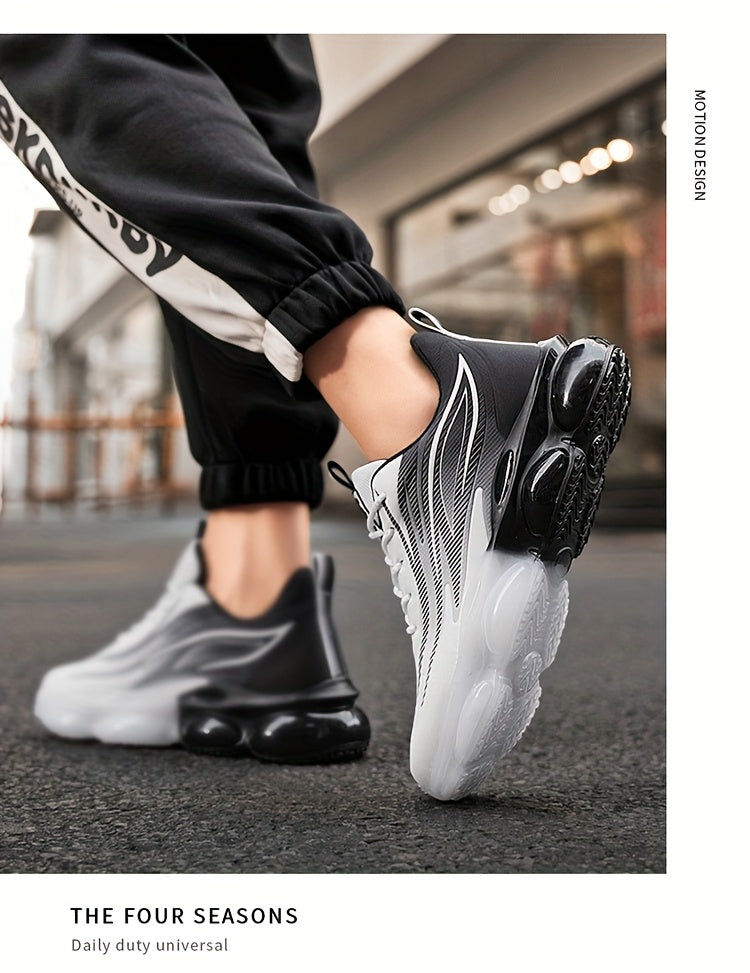 A Pair of Men'S Lightweight Outdoor Walking Shoes, Versatile Sneakers Suitable for Travel And Hiking, Offered in Black, Red, And Light Blue - ayq