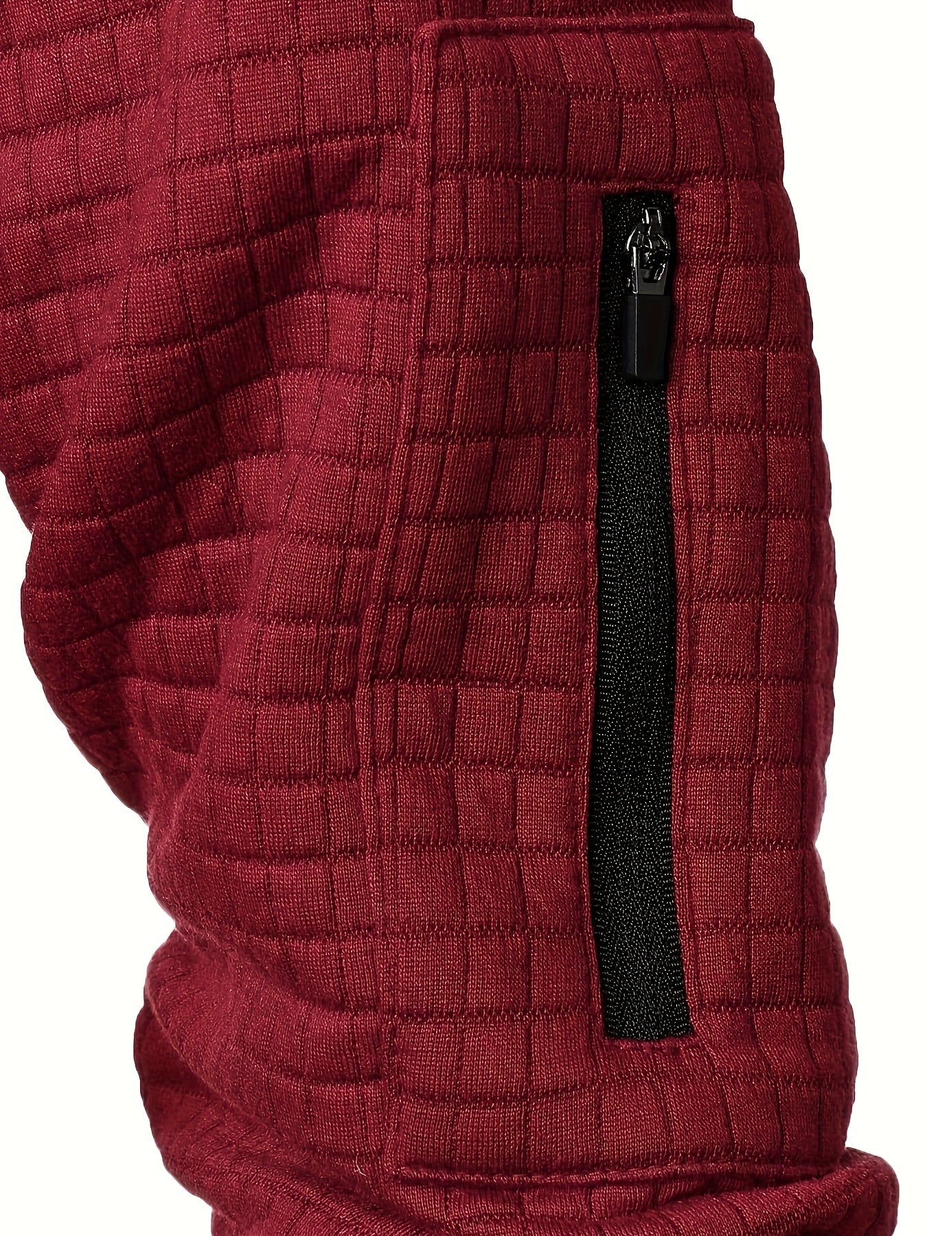 Men's Casual Bomber Jacket with Stand Collar - Polyester and Elastane Blend, Knit Fabric with Slight Stretch, Solid Color, Zipper Detail, Long Sleeve, Regular Fit