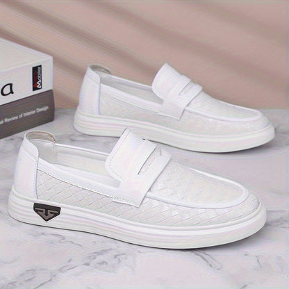 Men's Breathable Casual Loafers with Rubber Sole