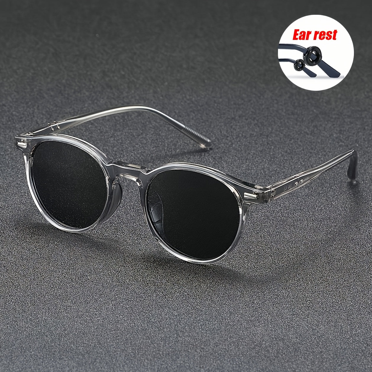Unisex Amber Round Sunglasses with UV400 Protection