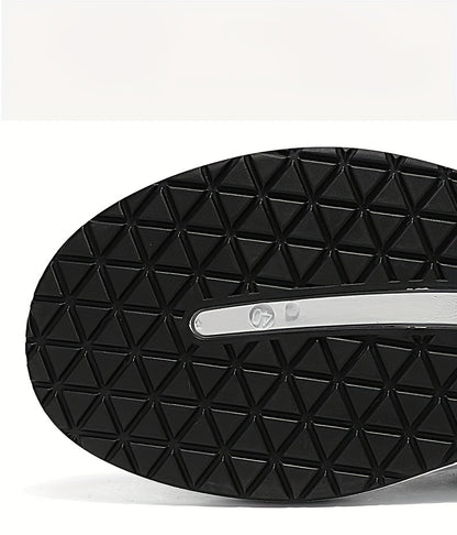 Men's Slip-On Casual Sneakers - Breathable Comfortable Low-Top Shoes with Elastic Panels, PU Upper  PVC Sole for Outdoor Hiking, Running, Daily Wear - All-Season Versatile Streetwear, Hiking Street Shoes, Modern Street Shoes