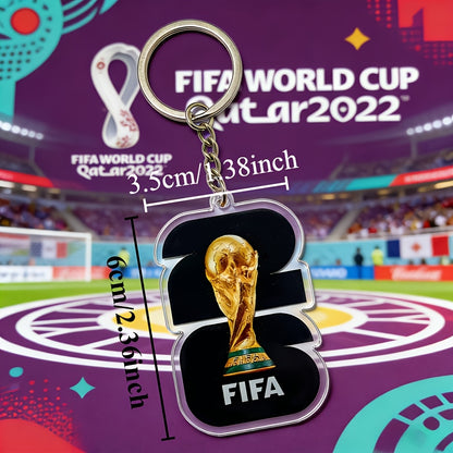 2026 USA-Mexico World Cup PVC Football Keychain