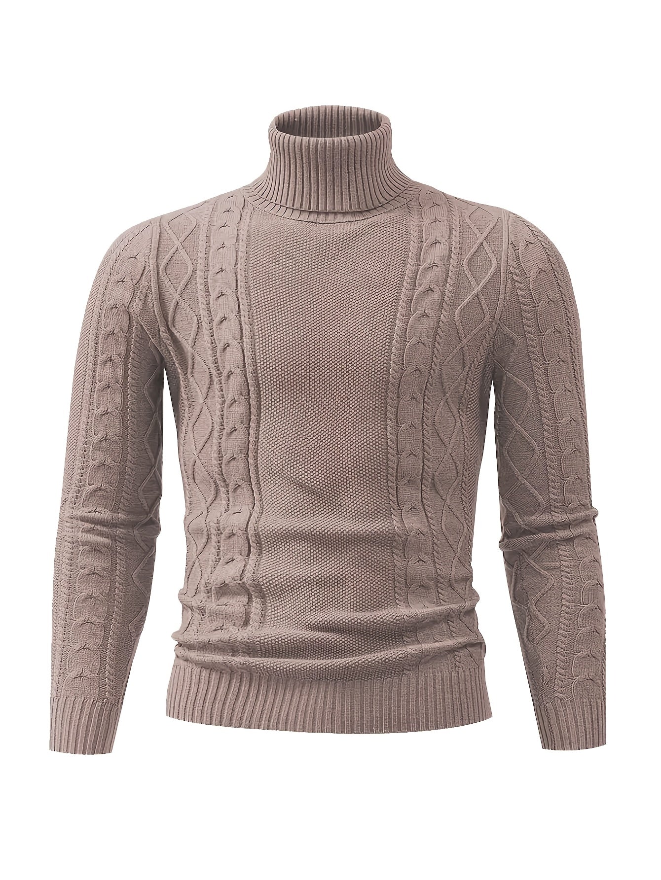 2024 New Cross-Border Men'S Plaid Knit Pullover Sweater (Men'S Warm Top)