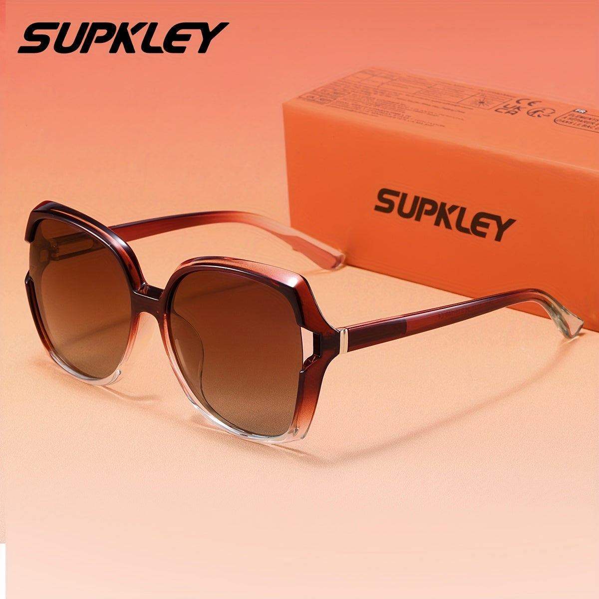 Women's Polarized Oval Sunglasses with TAC UV400 Lenses