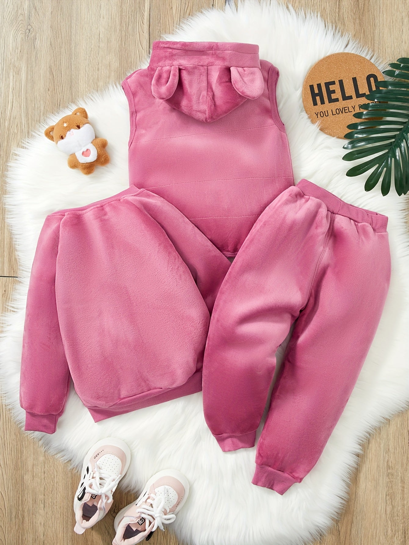 Three-Piece Autumn and Winter Children'S Clothing Baby Girls Set, for Outdoor