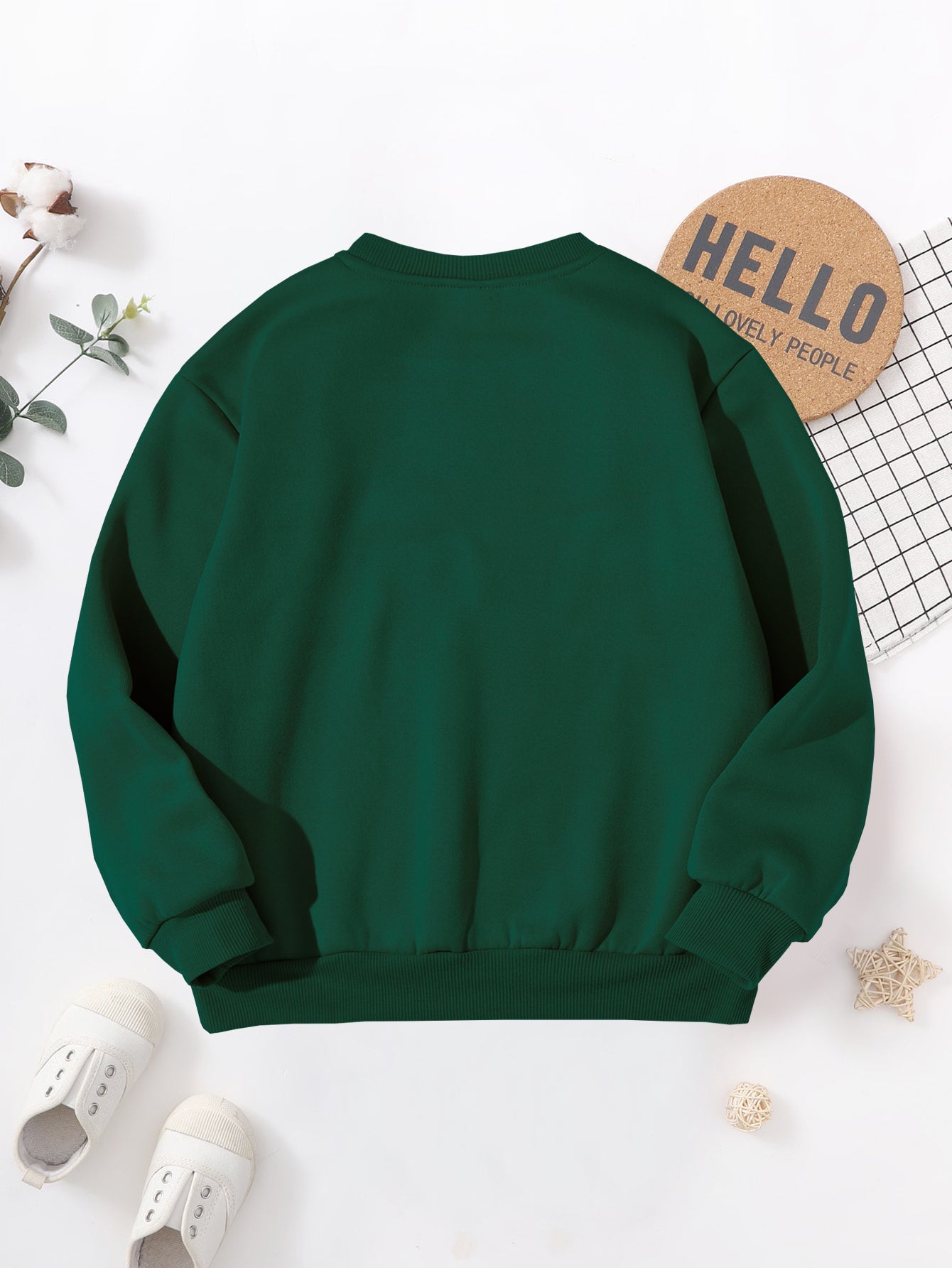 Boys' 2026 New Year'S Eve Party Sweatshirt - Hello 2026 Happy New Year Fireworks Print, Loose Fit Long Sleeve Pullover with Golden Glitter Lettering, Casual Winter Warmth For Boys, New Year Sweatshirt, Festive Clothing, Playf