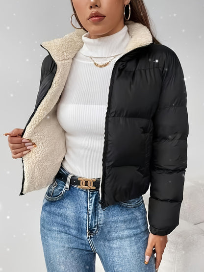 Women's Warm Thickened Padded Coat Jacket for Autumn Winter