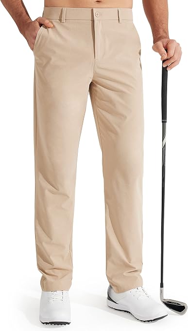 Men's Stretch Golf Pants Lightweight Casual Work Trousers