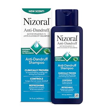 Nizoral Anti-Dandruff Shampoo with Ketoconazole 1%, Peppermint - ayq