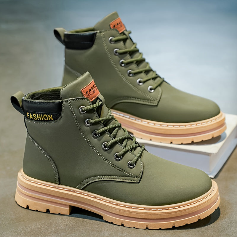 Men's All-Season Casual Hiking Boots with PU Upper