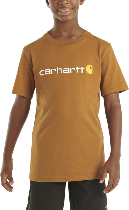 Carhartt Boys' Durable Cotton Logo T-Shirt