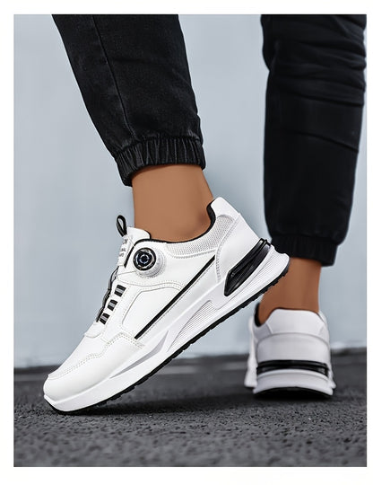 [sneakers] Men'S Large Size Running Shoes | Casual Sports Footwear, Cross-Training, Low-Top, Faux, Lace-Up, All-Season, Solid Color