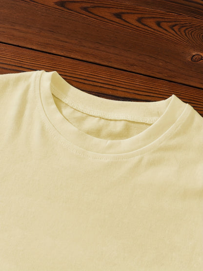 Boys' Casual Cotton Crew Neck Short Sleeve T-Shirt Spring/Summer