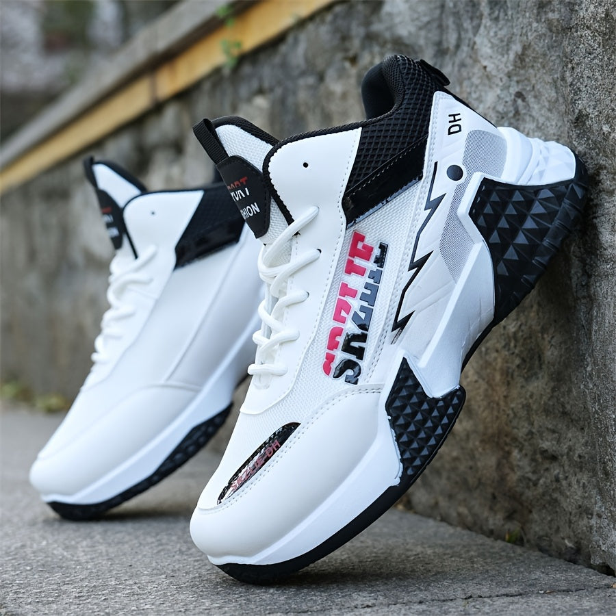 Men's Breathable Mesh High-Top Sneakers Casual Outdoor Shoes