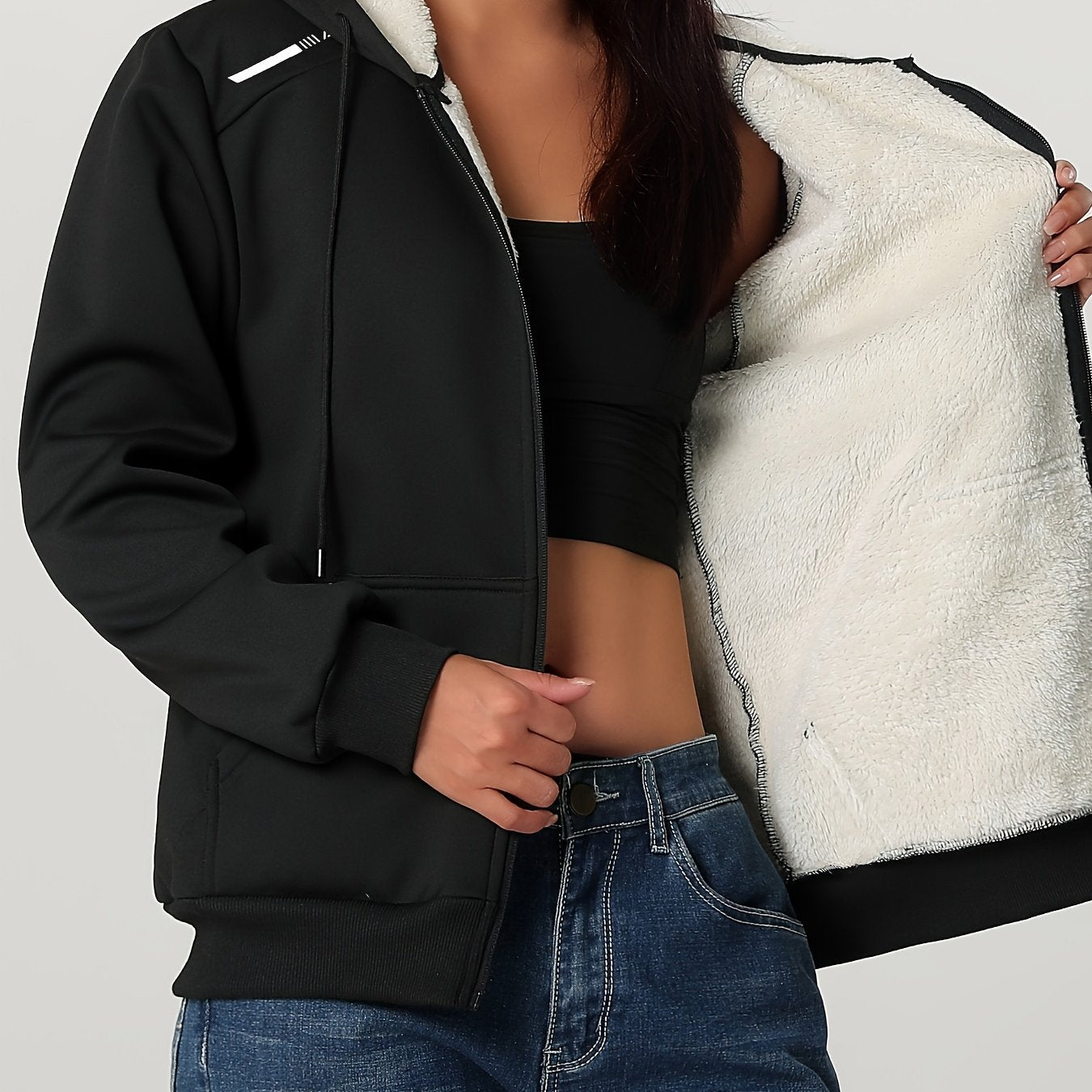 Women'S Heavyweight Winter Jacket - Thermal Insulated Cold Weather Coat with Full-Zip Closure, Large Front Pockets - Purple Outerwear for Everyday & Formal Events - Non-Stretchy Polyester Fabric - Easy-Care Ladies Outerwear,