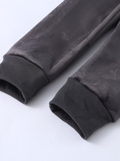 Kids Stylish Sports Outfits, Trendy Letters Print Long Sleeve Hoodie Pants Set, Baby Boy's Autumn And Winter Clothes, Outdoor Cloth