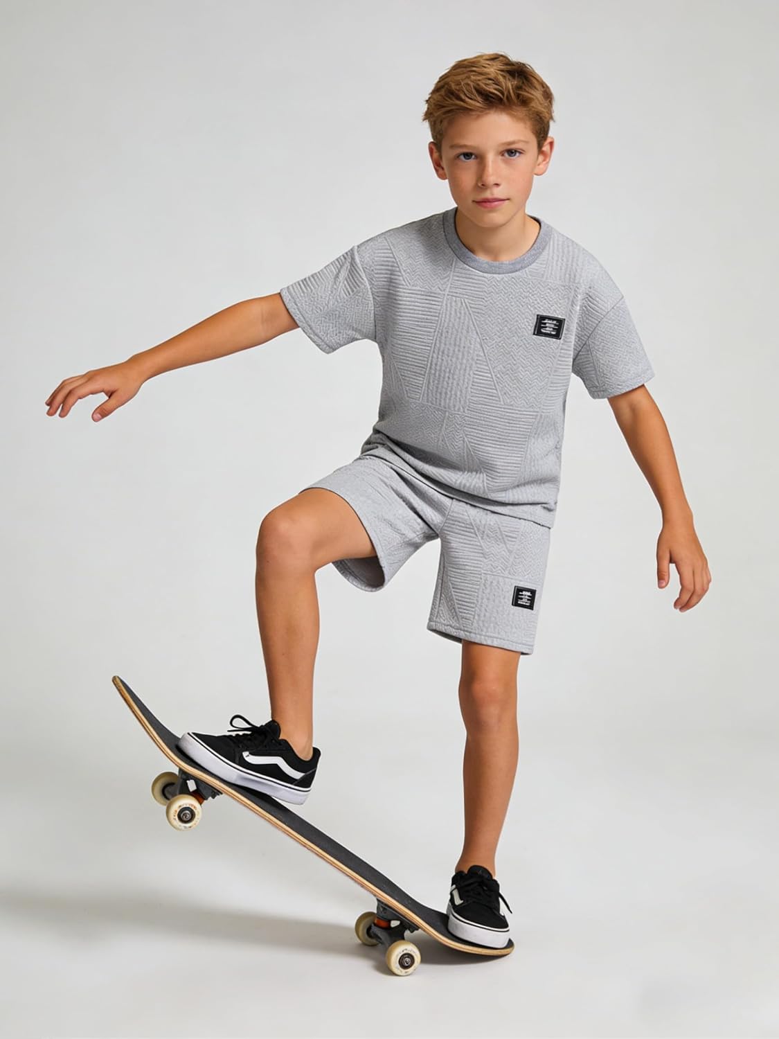 Boys Summer Short Sleeve Top & Shorts Set Casual Outfit